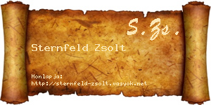 Sternfeld Zsolt névjegykártya