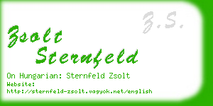 zsolt sternfeld business card